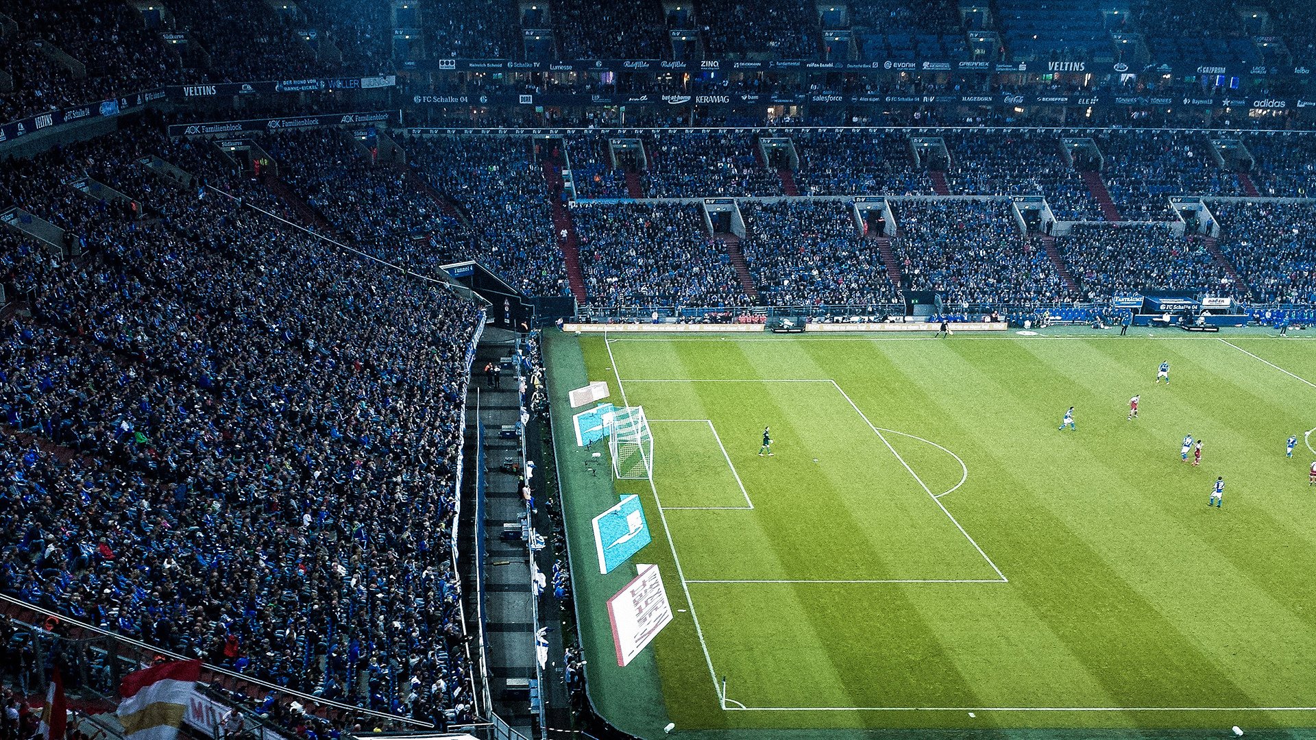 公牛球迷应援横幅登上主场大屏幕，公牛队主场壁纸